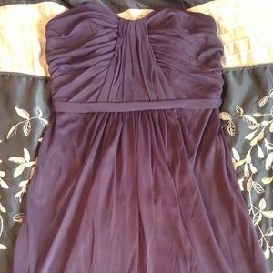 David's Bridal Short Mesh Bridesmaids Dress